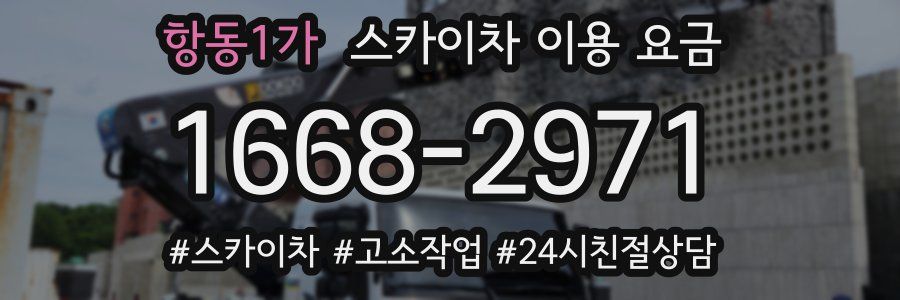 항동1가 스카이차 이용 요금