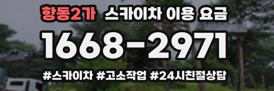 항동2가 스카이차 이용 요금