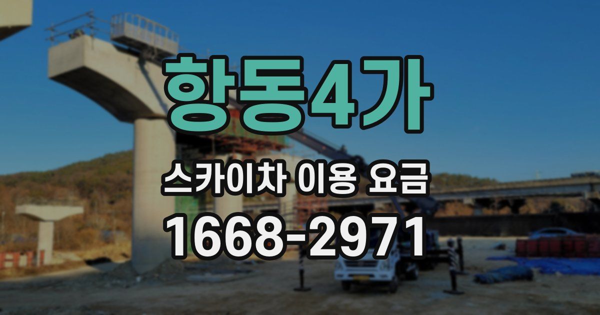 항동4가 스카이차 이용 요금