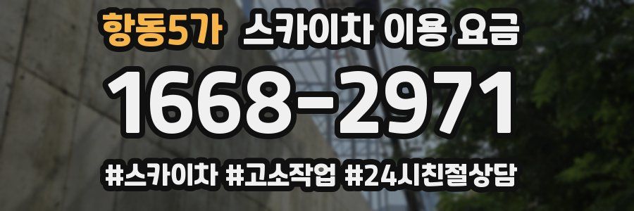 항동5가 스카이차 이용 요금