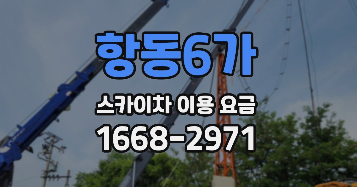 항동6가 스카이차 이용 요금