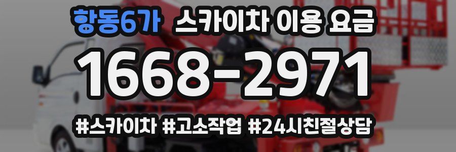 항동6가 스카이차 이용 요금
