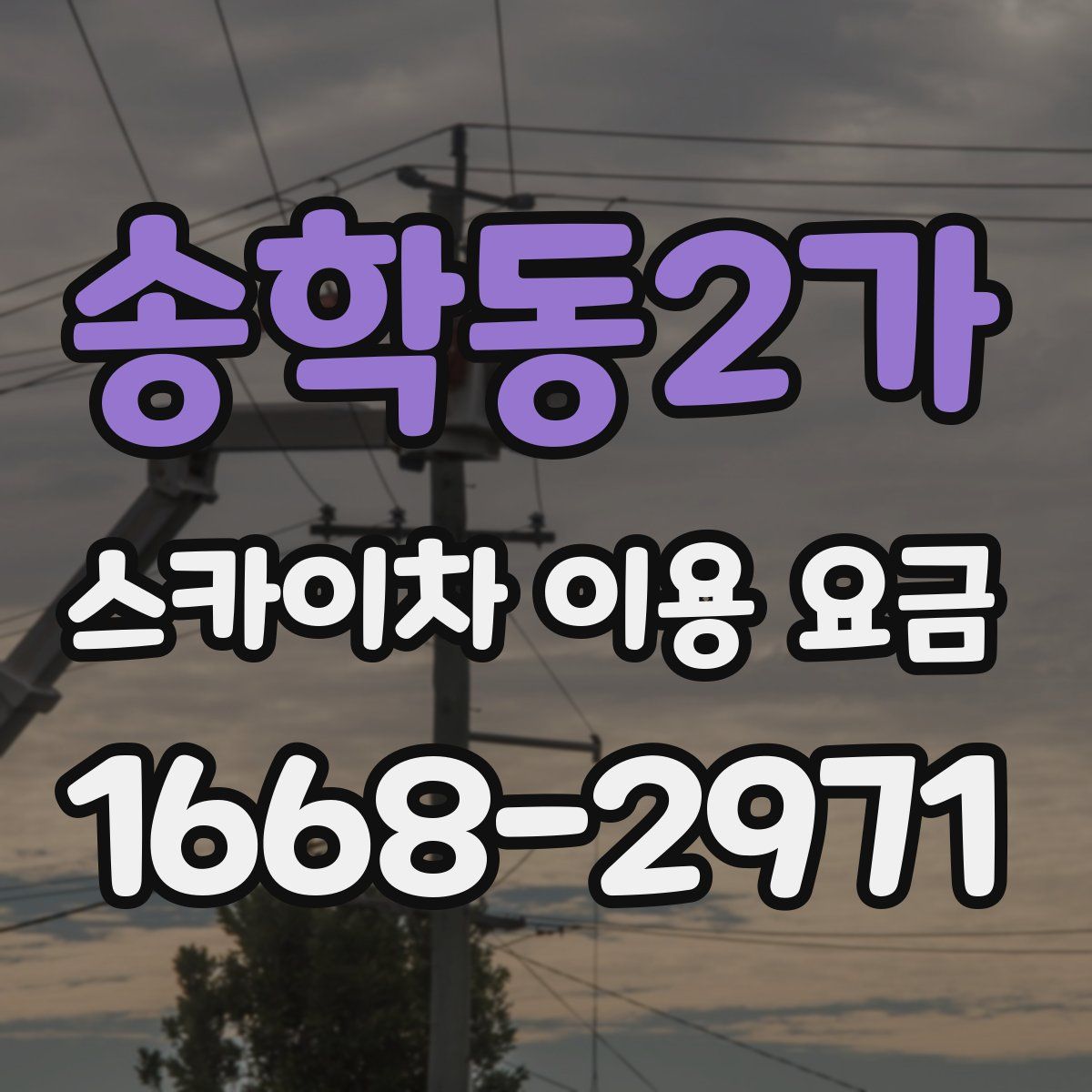송학동2가 스카이차 이용 요금