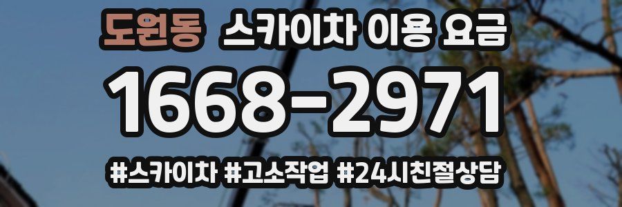 도원동 스카이차 이용 요금