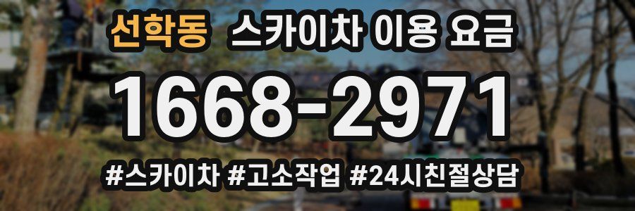선학동 스카이차 이용 요금
