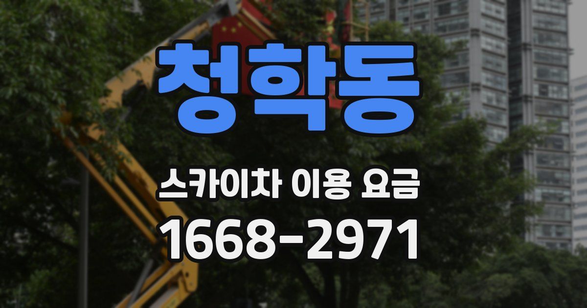 청학동 스카이차 이용 요금