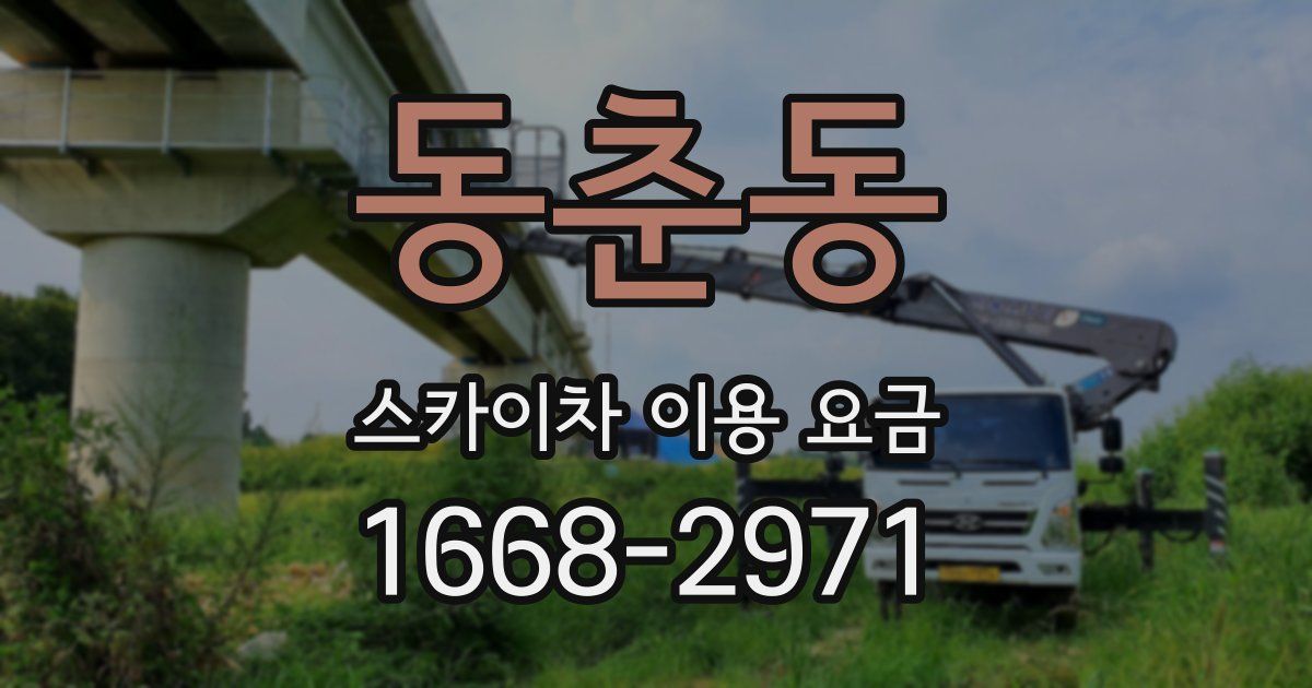 동춘동 스카이차 이용 요금