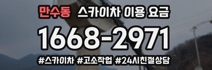 만수동 스카이차 이용 요금