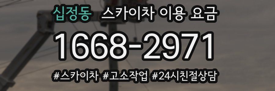 십정동 스카이차 이용 요금