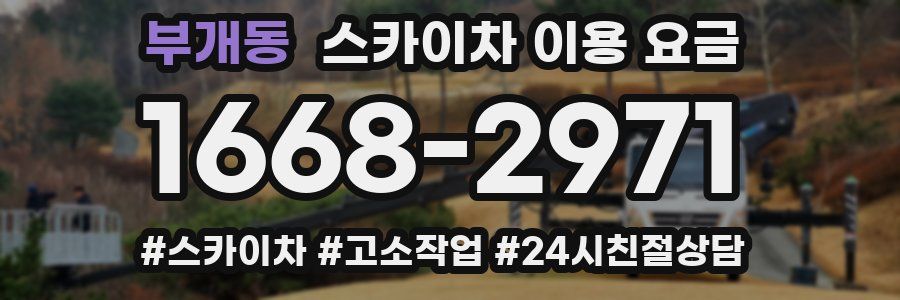 부개동 스카이차 이용 요금