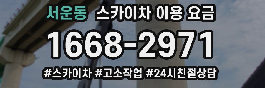 서운동 스카이차 이용 요금