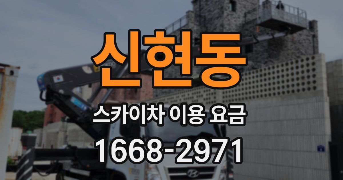 신현동 스카이차 이용 요금
