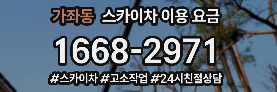 가좌동 스카이차 이용 요금