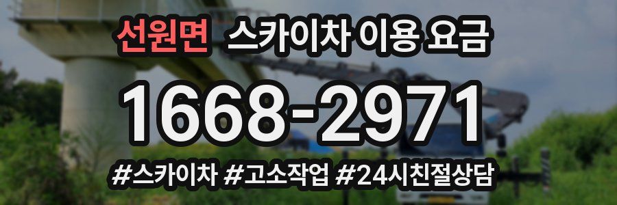 선원면 스카이차 이용 요금