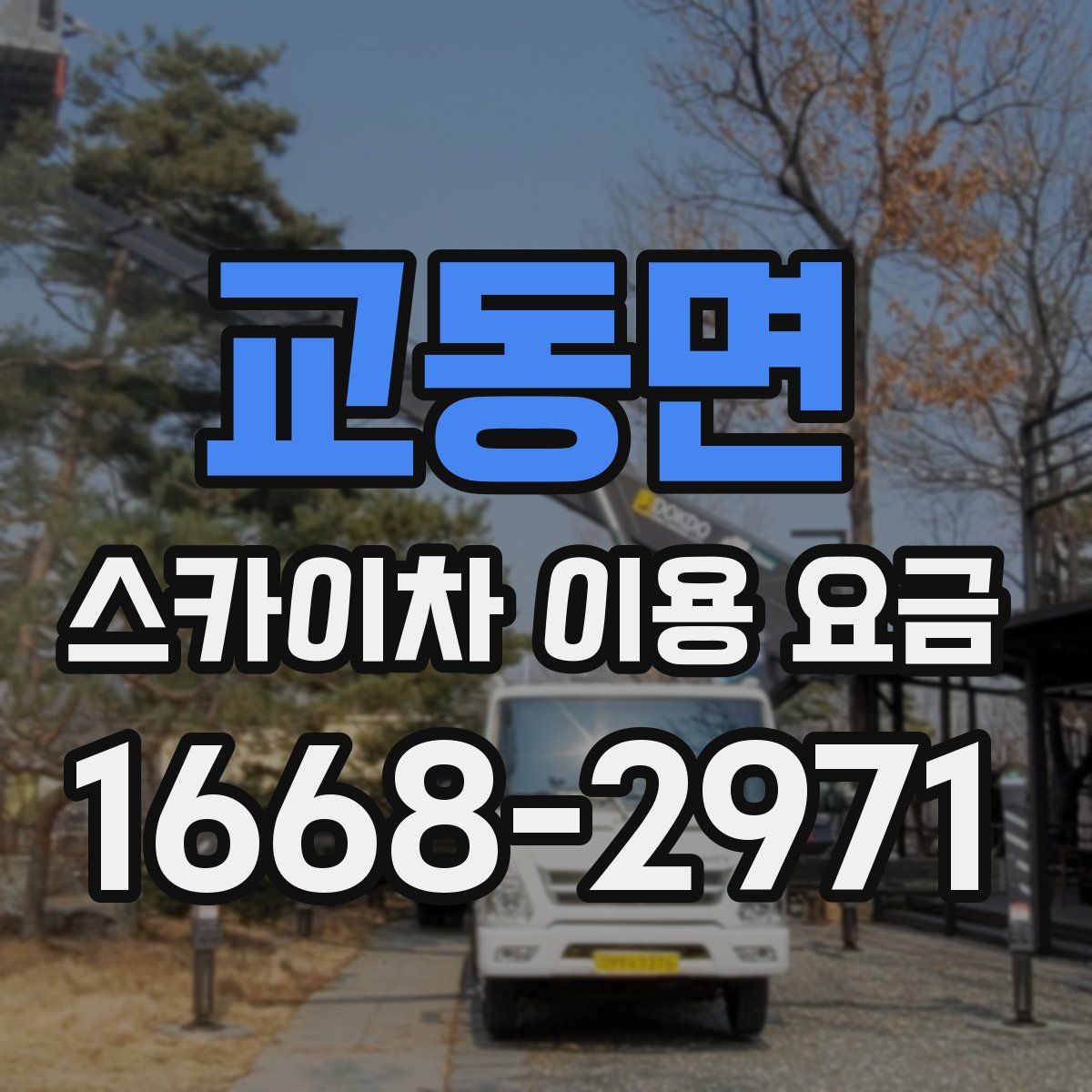 교동면 스카이차 이용 요금