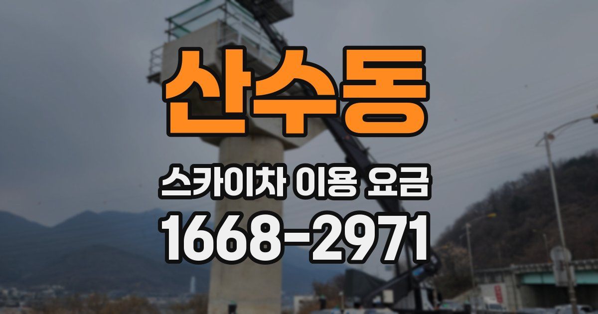 산수동 스카이차 이용 요금