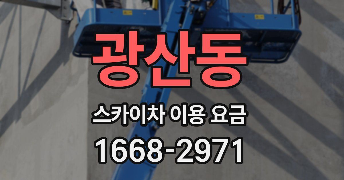 광산동 스카이차 이용 요금