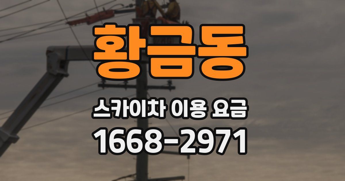 황금동 스카이차 이용 요금