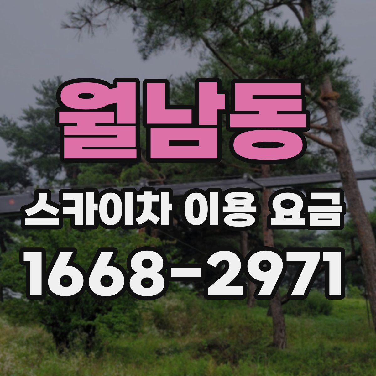 월남동 스카이차 이용 요금