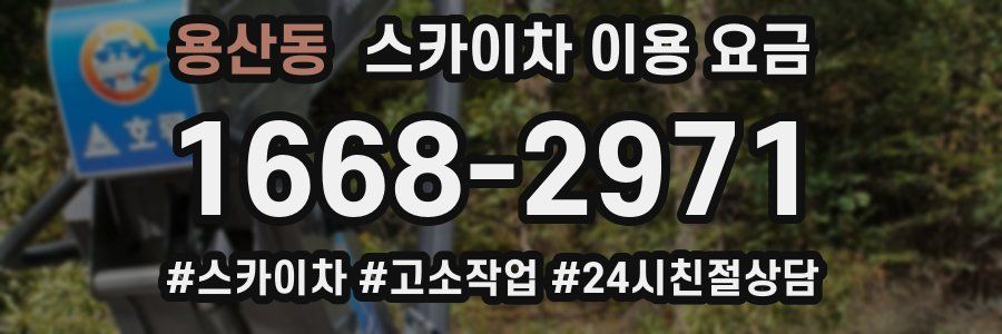 용산동 스카이차 이용 요금