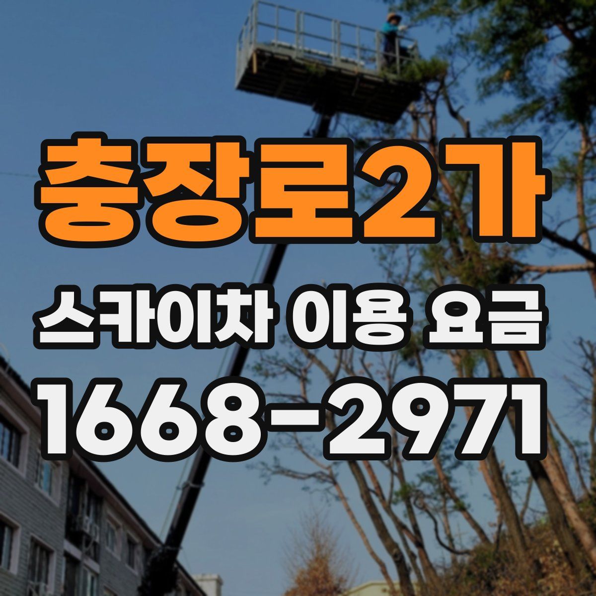 충장로2가 스카이차 이용 요금