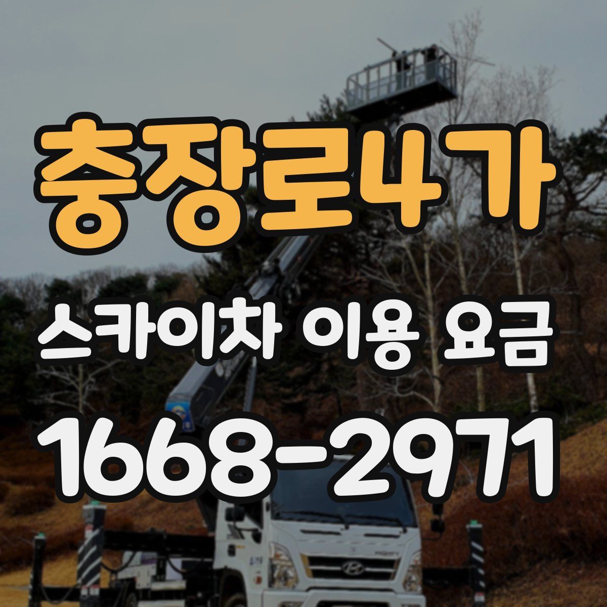 충장로4가 스카이차 이용 요금