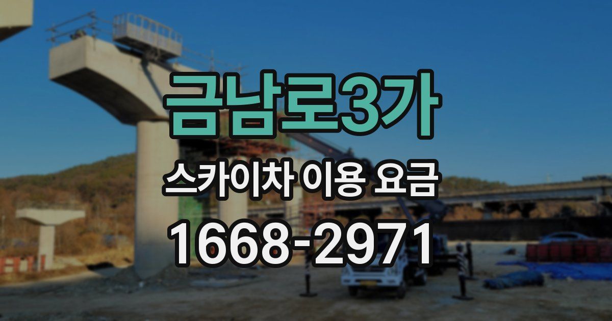 금남로3가 스카이차 이용 요금