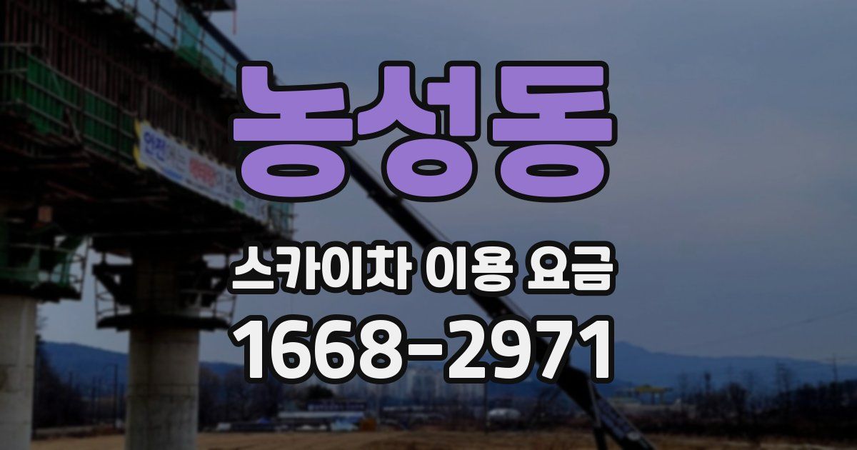농성동 스카이차 이용 요금