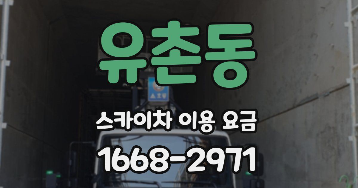유촌동 스카이차 이용 요금