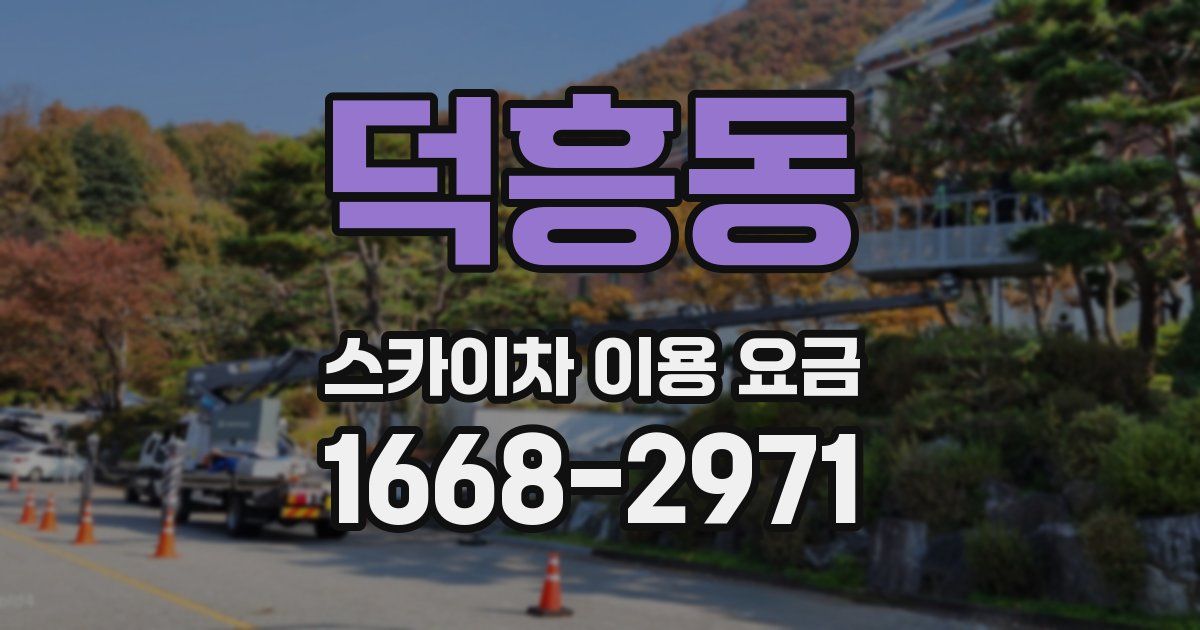 덕흥동 스카이차 이용 요금