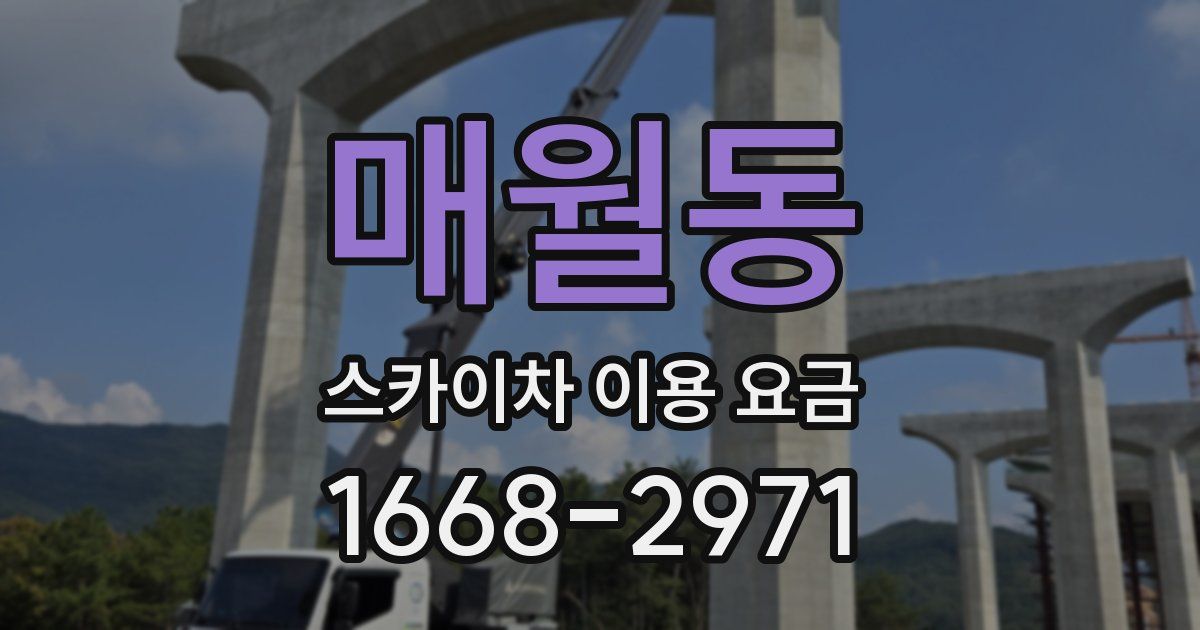 매월동 스카이차 이용 요금