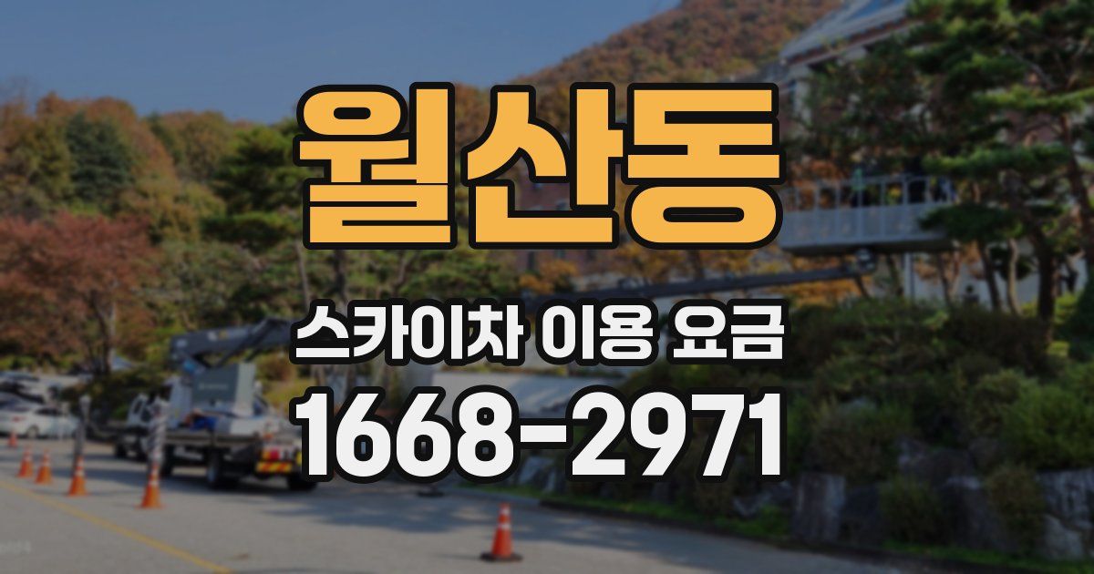 월산동 스카이차 이용 요금