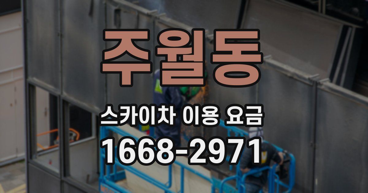 주월동 스카이차 이용 요금