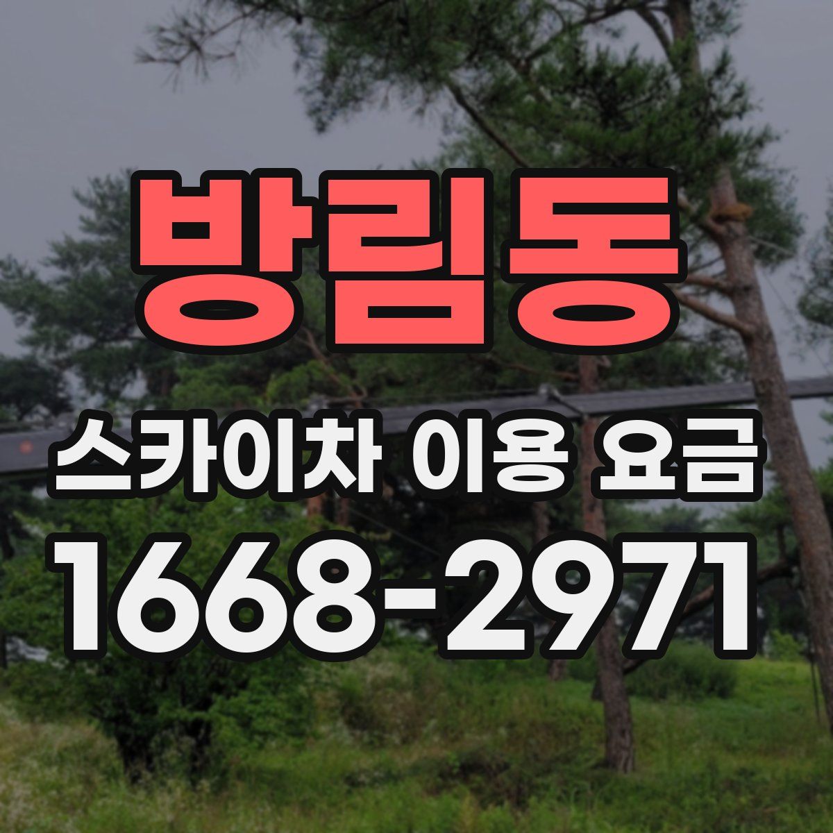 방림동 스카이차 이용 요금
