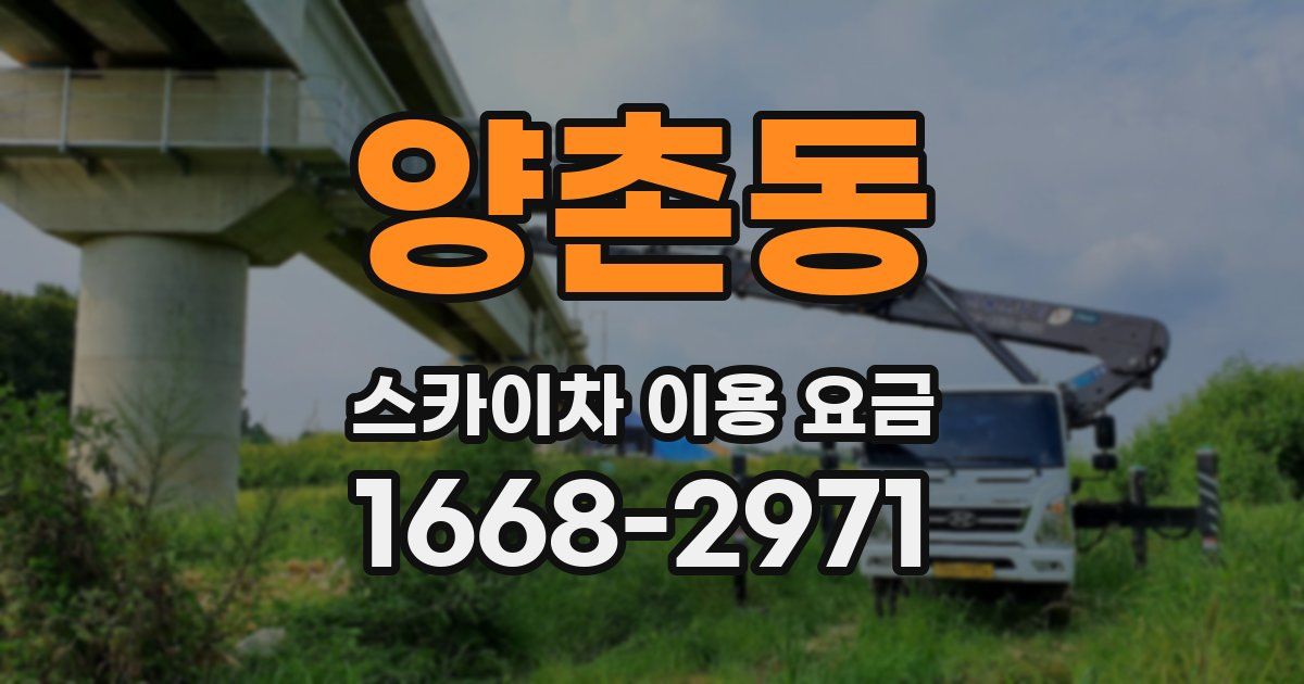 양촌동 스카이차 이용 요금