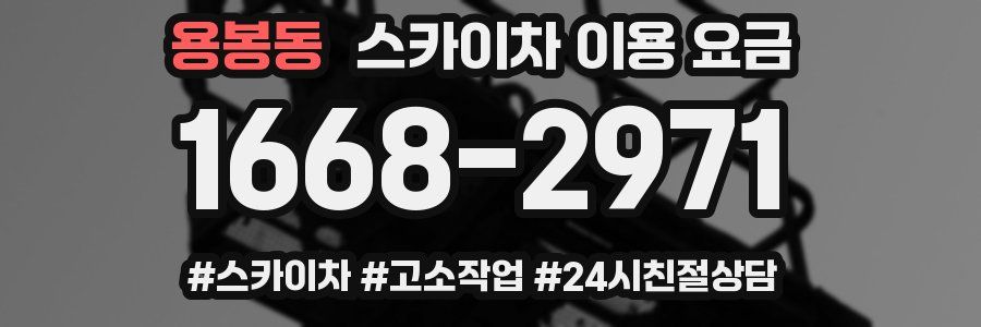 용봉동 스카이차 이용 요금
