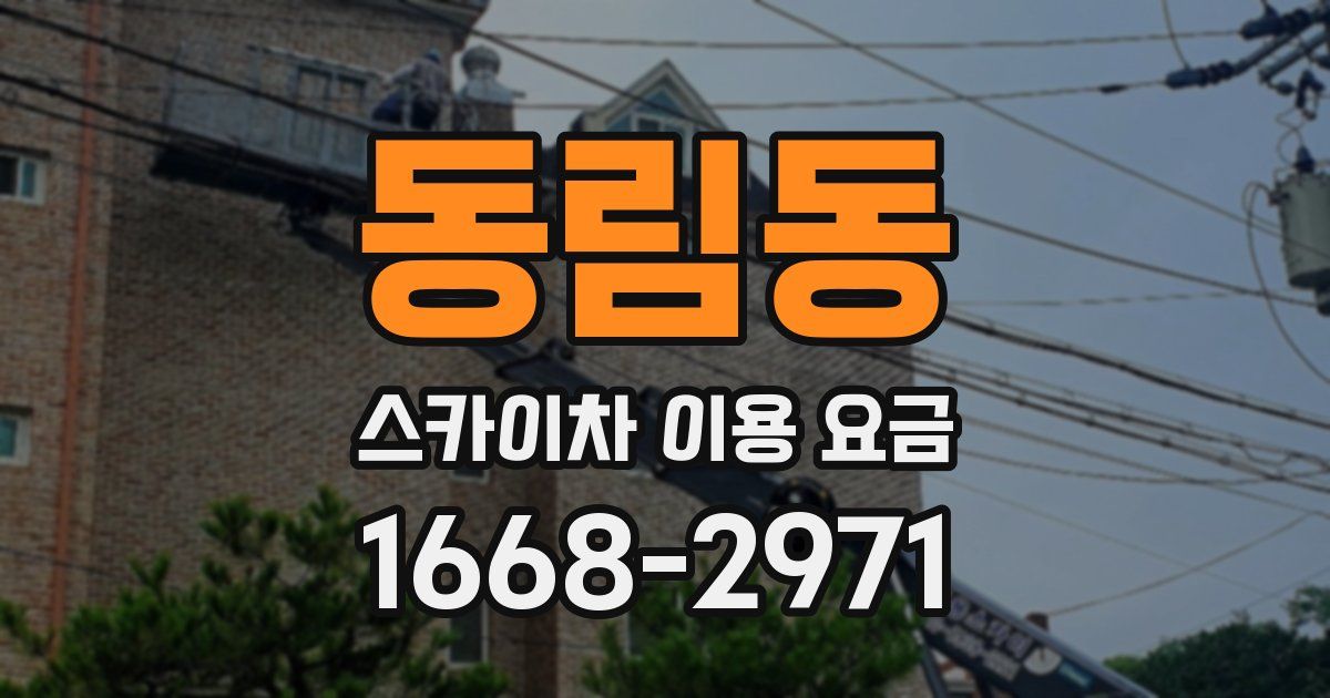 동림동 스카이차 이용 요금