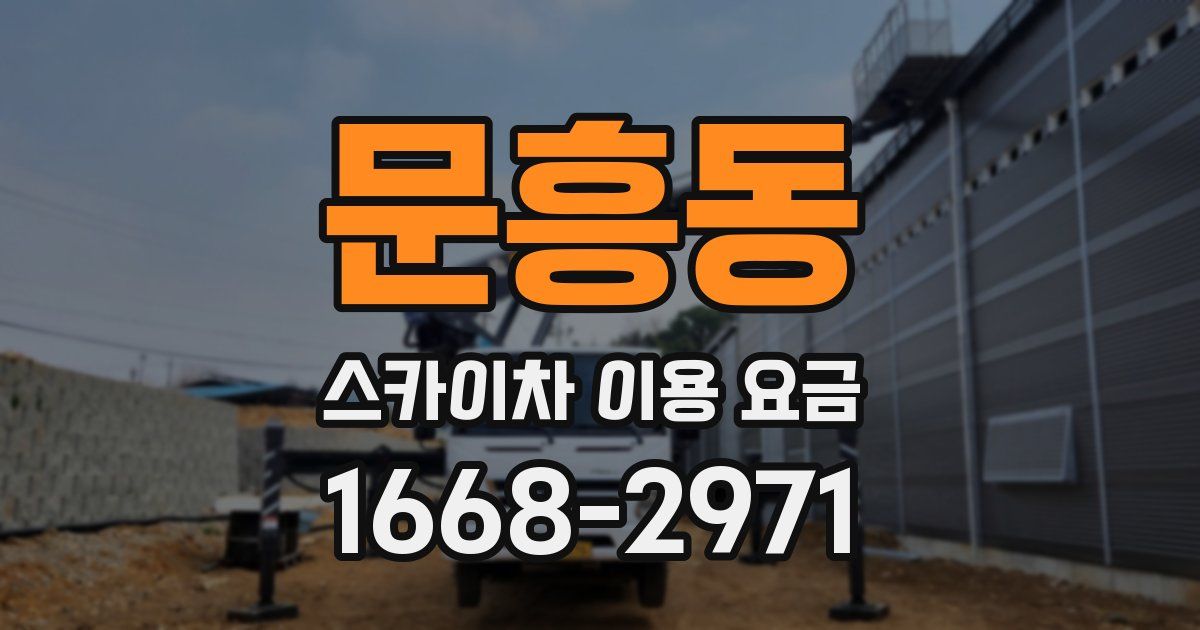 문흥동 스카이차 이용 요금