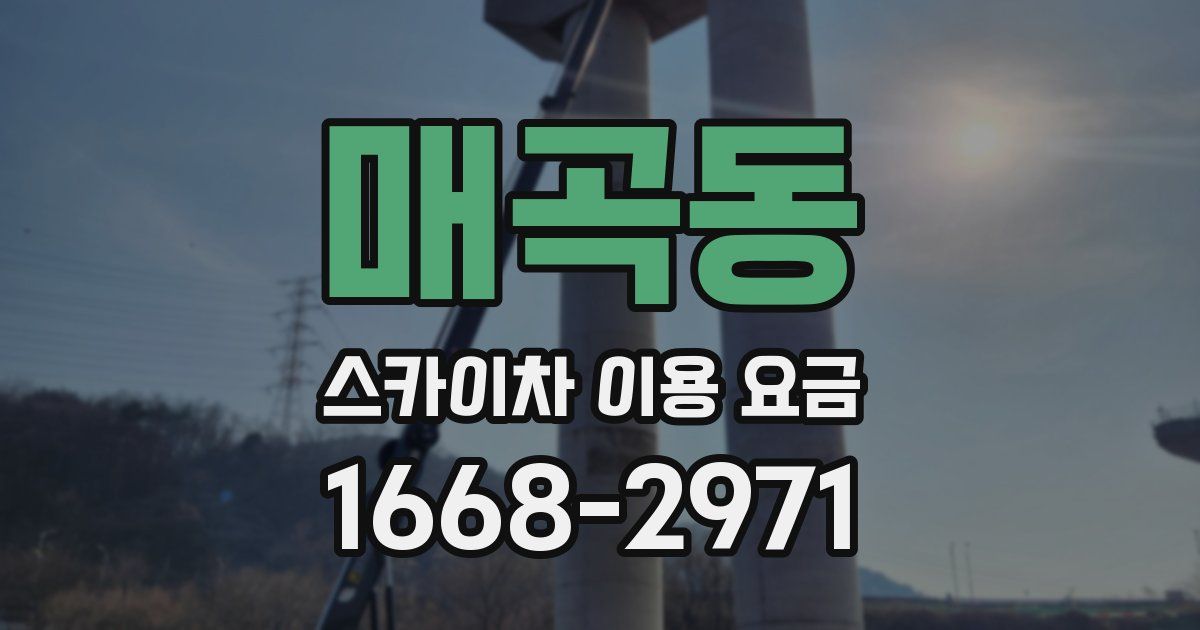 매곡동 스카이차 이용 요금