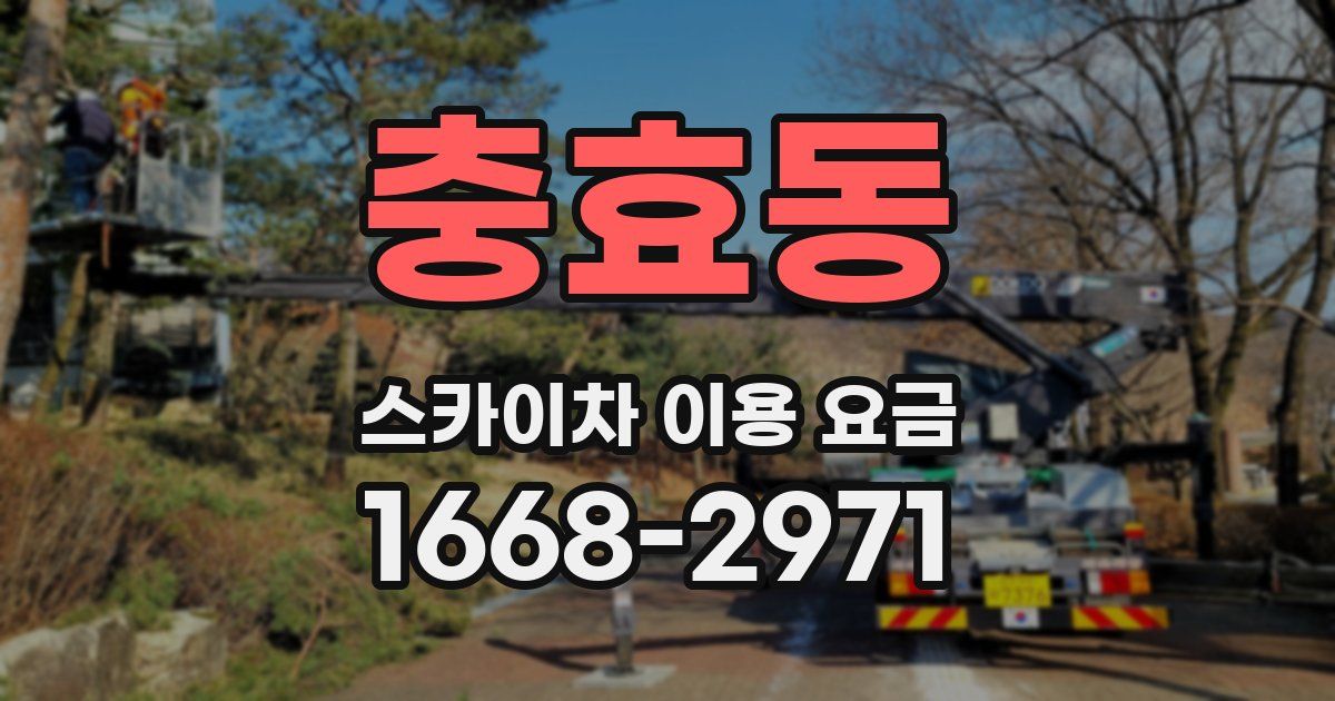 충효동 스카이차 이용 요금