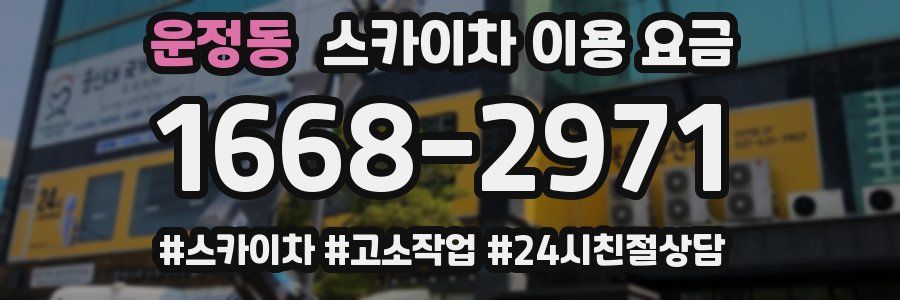 운정동 스카이차 이용 요금