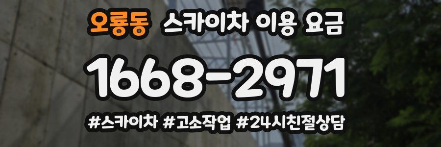 오룡동 스카이차 이용 요금