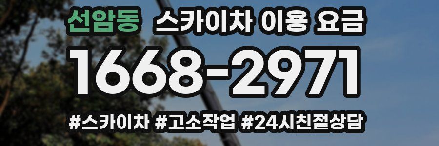 선암동 스카이차 이용 요금