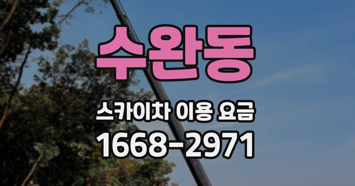 수완동 스카이차 이용 요금