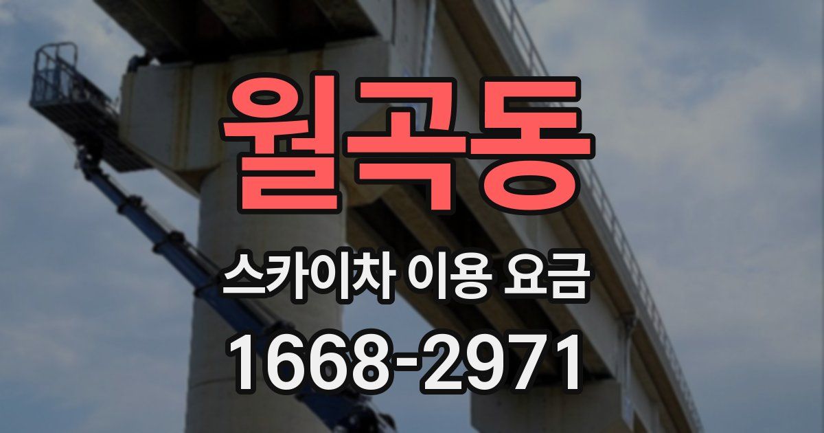 월곡동 스카이차 이용 요금