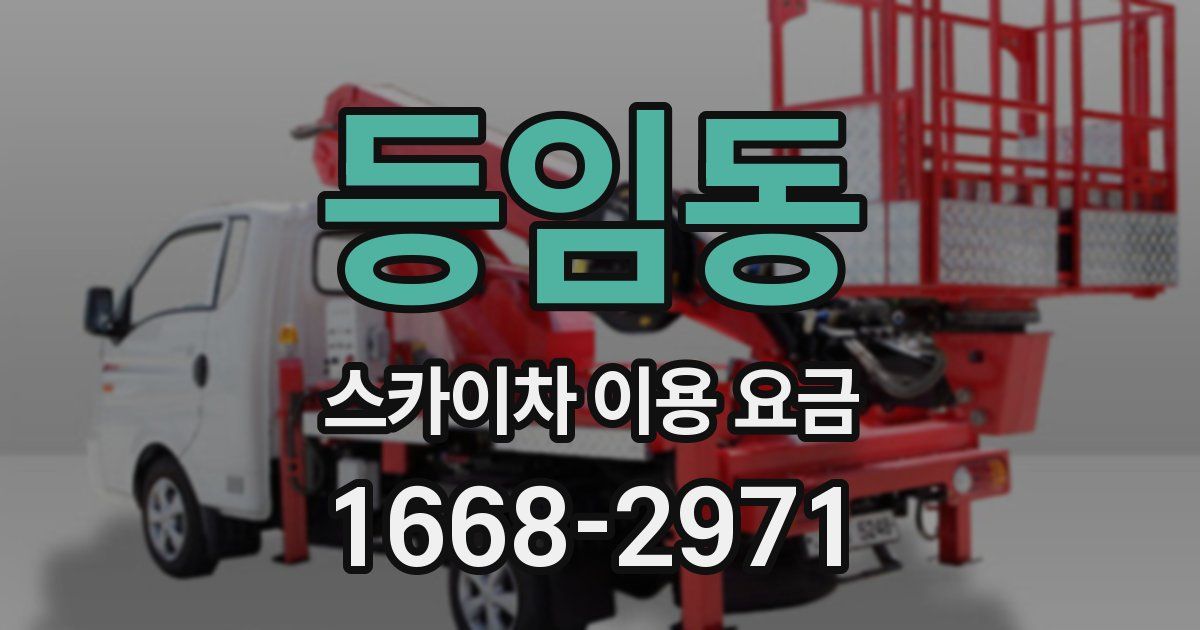 등임동 스카이차 이용 요금