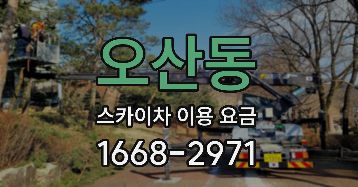 오산동 스카이차 이용 요금