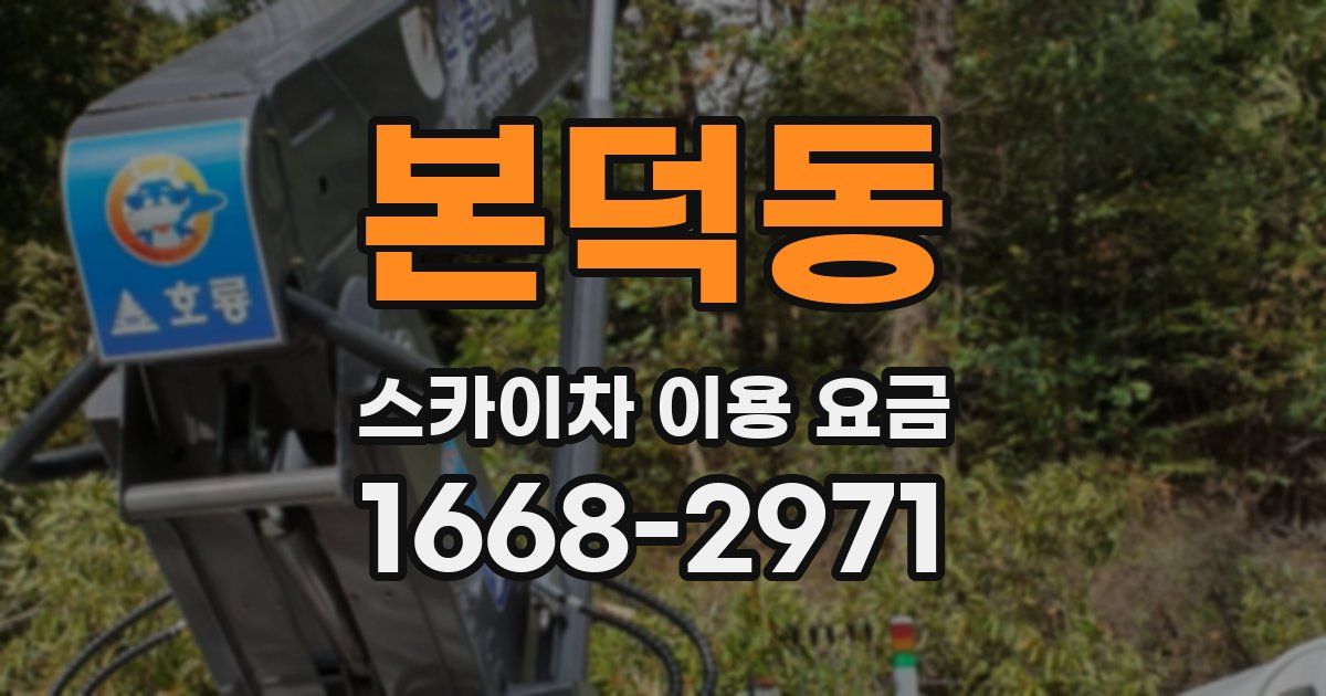 본덕동 스카이차 이용 요금