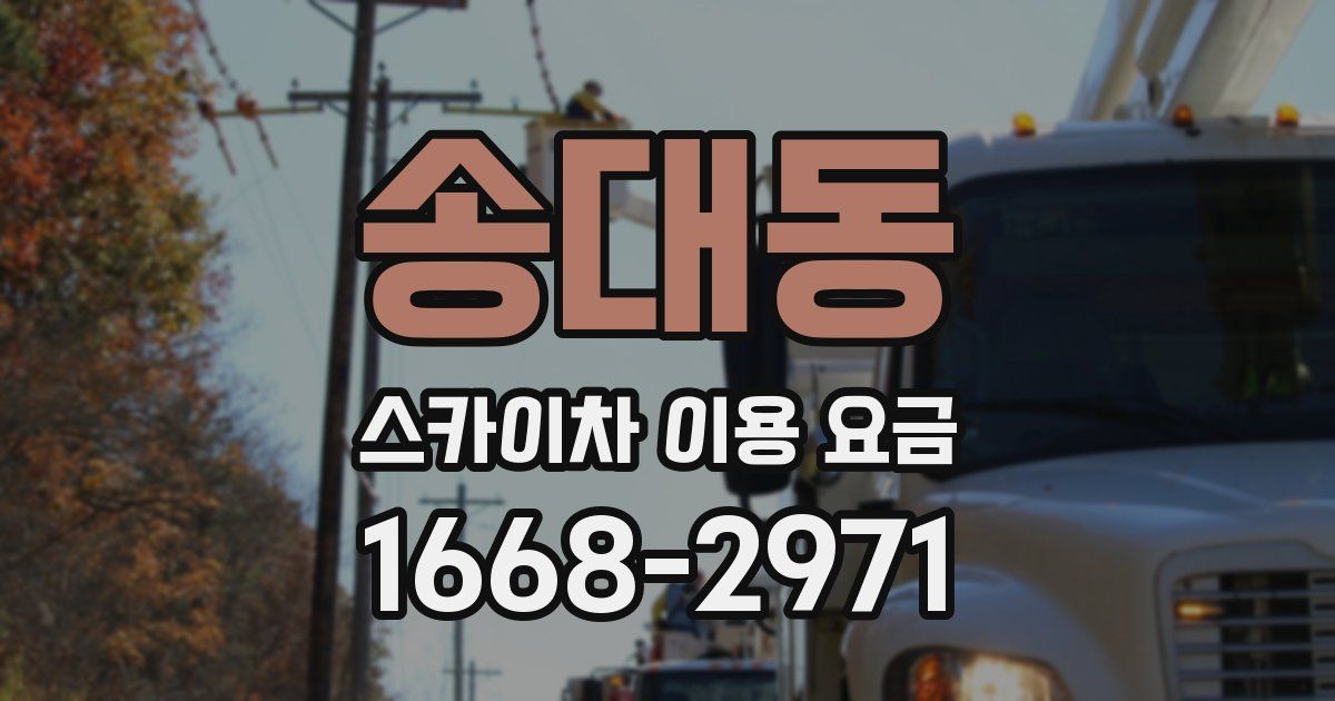 송대동 스카이차 이용 요금