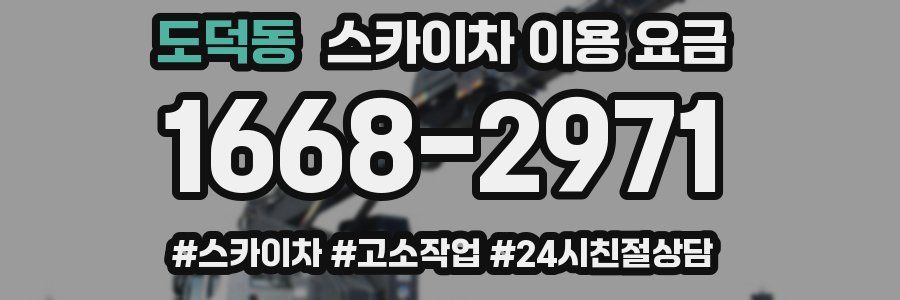 도덕동 스카이차 이용 요금